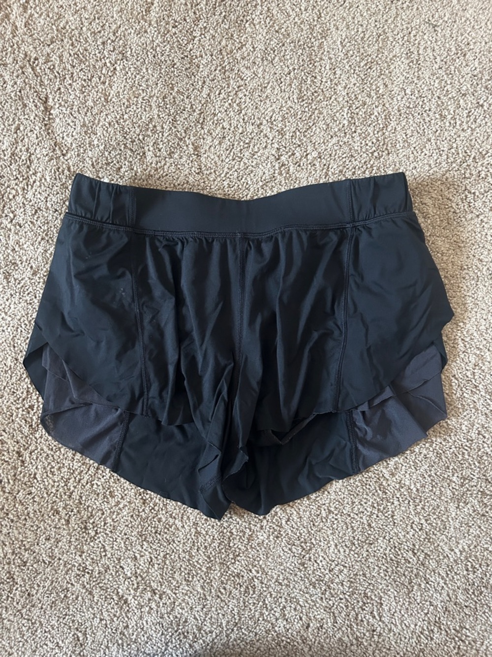 lululemon athletica Black Layered Running Shorts